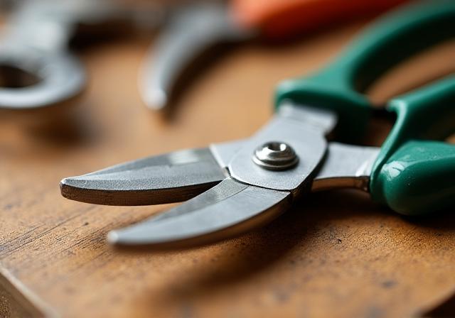 Rust-free pruning shears maintenance